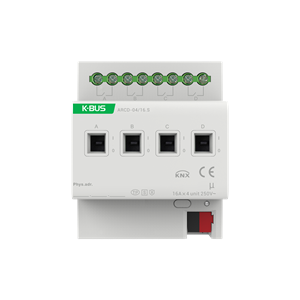 4-fach Schaltaktor mit Strommessung 16A/C-Last KNX Secure