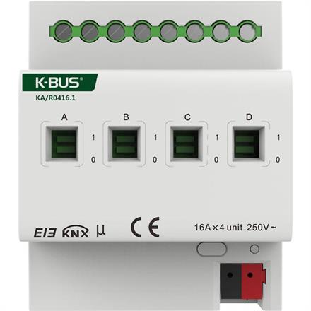 4-fach Schaltaktor mit Strommessung 16A/C-Last