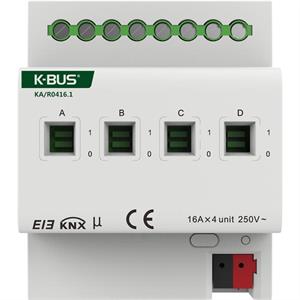 4-fach Schaltaktor mit Strommessung 16A