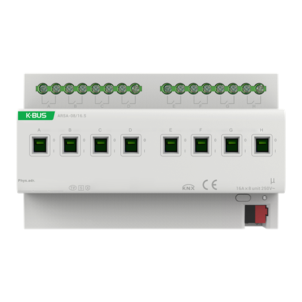 8-fach Schaltaktor 16A/C-Last KNX Secure
