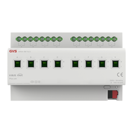 8-fach Schaltaktor 16A/C-Last KNX Secure