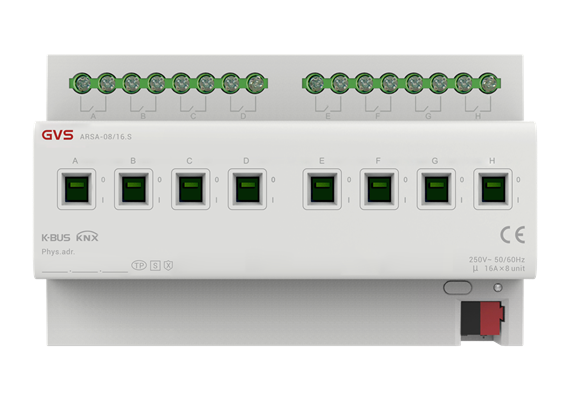8-fach Schaltaktor 16A/C-Last KNX Secure