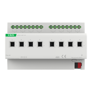 8-fach Schaltaktor mit Strommessung 16A/C-Last KNX Secure