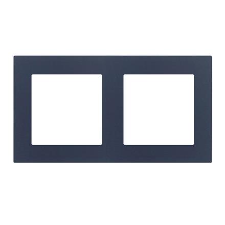 Abdeckrahmen 2x 60mm Fenix Blau