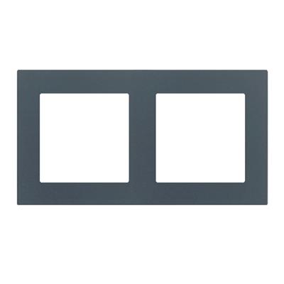 Abdeckrahmen 2x 60mm Fenix Grau