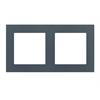 Abdeckrahmen 2x 60mm Fenix Grau