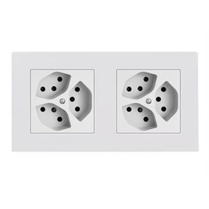 Abdeckrahmen 2x 60mm Fenix Weiss 0032