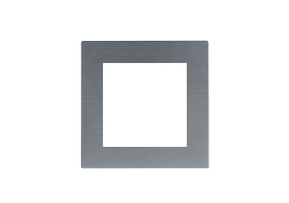 Abdeckrahmen 60mm Metall Silber