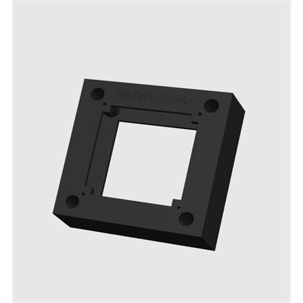 AP-Rahmen Waltz-Taster/S-Series, Schwarz