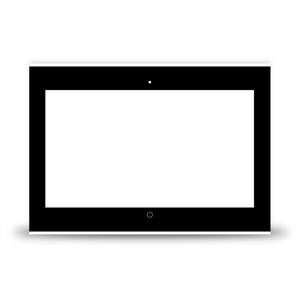 Control 16 Frontglas schwarz ohne Logo