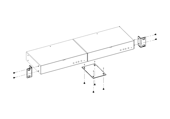 Einbauset SC311m/SC040m für 19" Schrank