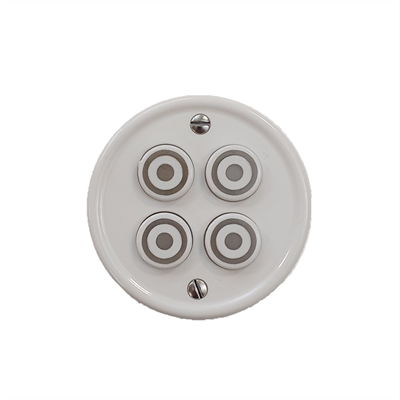 Frontplate Maru 4 Tasten weiss