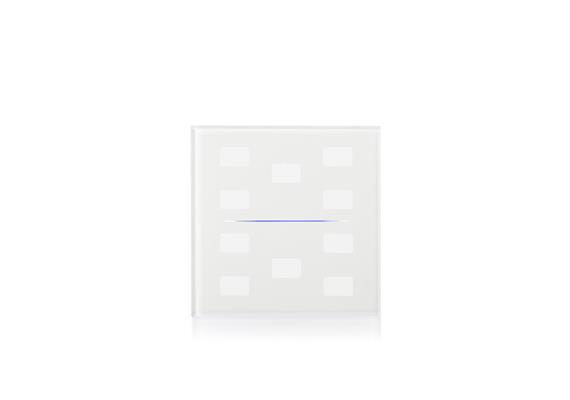 Glasabdeckung LINE für Symbole 10-fach weiss