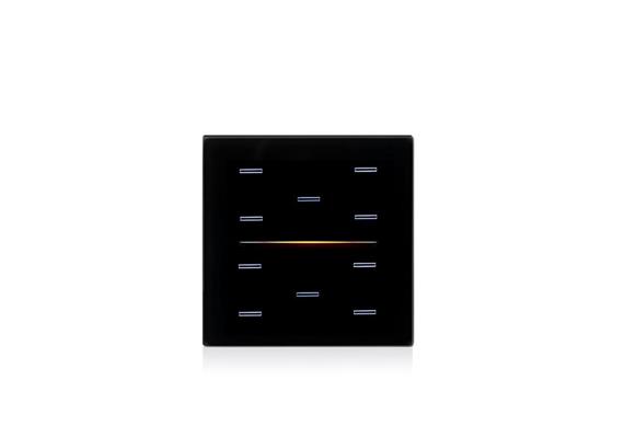 Glasabdeckung LINE RGB 10-fach schwarz