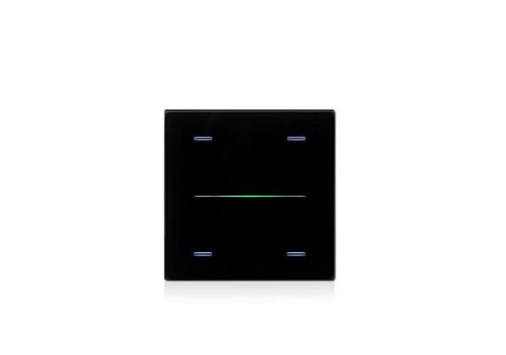 Glasabdeckung LINE RGB 4-fach schwarz