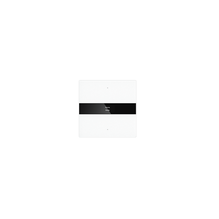 KNX Secure KNX S-Serie Tastersensor mit Display, Normalglas, 2-fach, Weiss