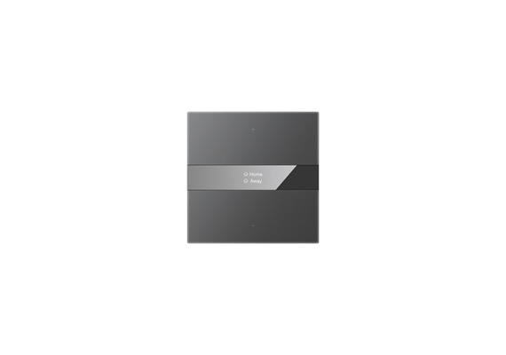 KNX Secure KNX S-Serie Tastersensor mit Display, Spiegelglas, 2-fach, Grau