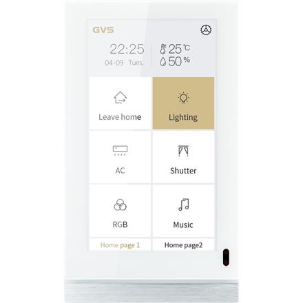 KNX Smart Touch Panel V50S, 5" Weiss / silber