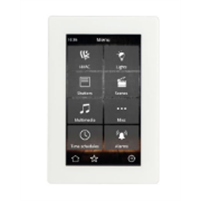 KNX Touchpanel 4.3 Zoll mit Ethernetanschluss und Fernsteuerung per App, weiss
