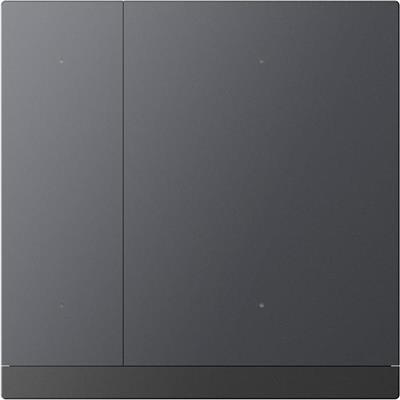 KNX WALTZ Taster 4-fach Metall grau