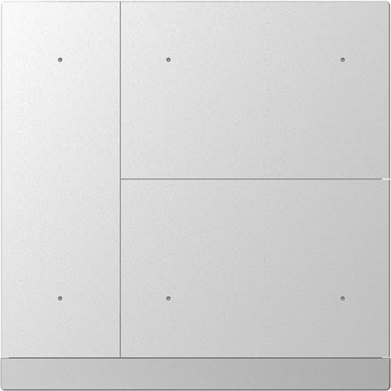 KNX WALTZ Taster 6-fach Alu, silber