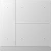 KNX WALTZ Taster 6-fach Alu, silber