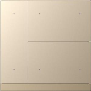 KNX WALTZ Taster 6-fach Metall gold