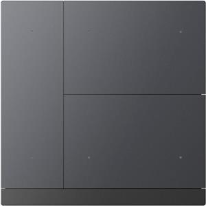 KNX WALTZ Taster 6-fach Metall grau