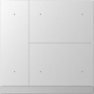 KNX WALTZ Taster 6-fach Metall silber