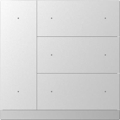 KNX WALTZ Taster 8-fach Metall silber