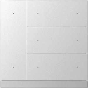 KNX WALTZ Taster 8-fach Metall silber
