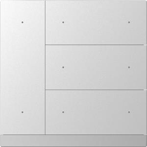 KNX WALTZ Taster 8-fach Metall silber