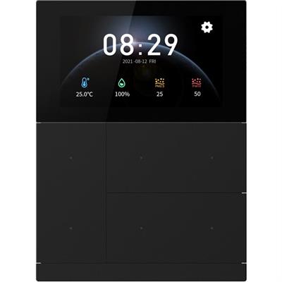 KNX WALTZ Touch+Pad Alu schwarz