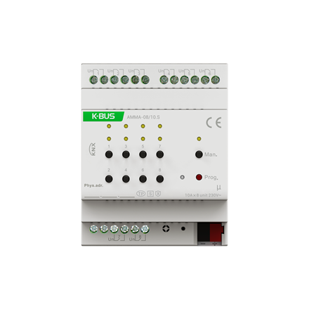 Multifunktionsaktor 8-fach 10A/C-Last KNX Secure