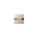 S-Serie Glastaster mit Display, Spiegelglas, 4-fach, Gold
