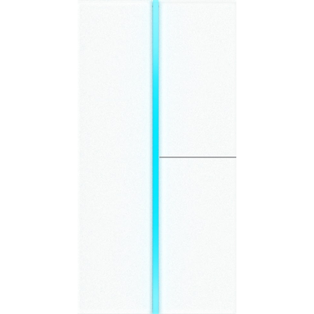 S7 - Abdeckung *gravierbar* , Glas Kristall Weiss