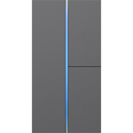 S7 - Abdeckung *gravierbar* , Metall Grau