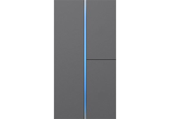 S7 - Abdeckung *gravierbar* , Metall Grau