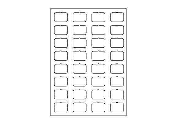 Symbol-Bogen A weiss blind