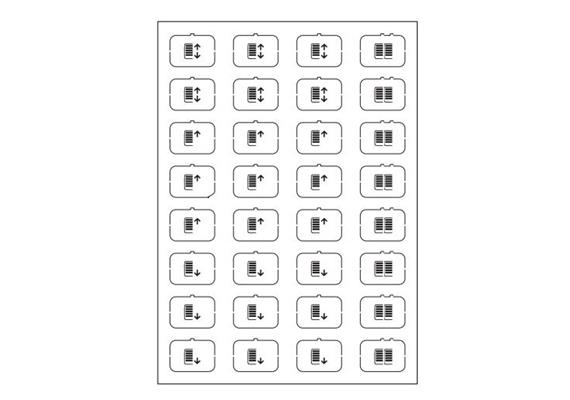 Symbol-Bogen E weiss
