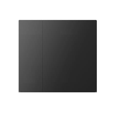 Taster Set 2-fach zu Waltz, Metall, Blank, Schwarz