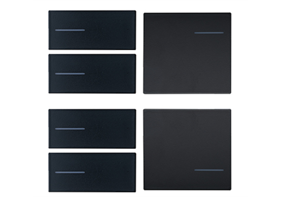Taster Set 6-fach 4 links/2 rechts OL-U, Schwarz