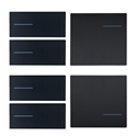 Taster Set 6-fach 4 links/2 rechts OL-U, Schwarz