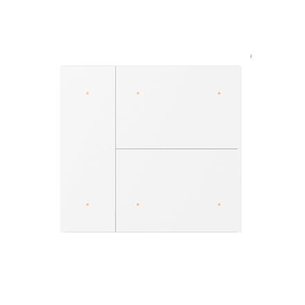 Taster Set 6-fach Waltz, Metall, Punkt, Weiss