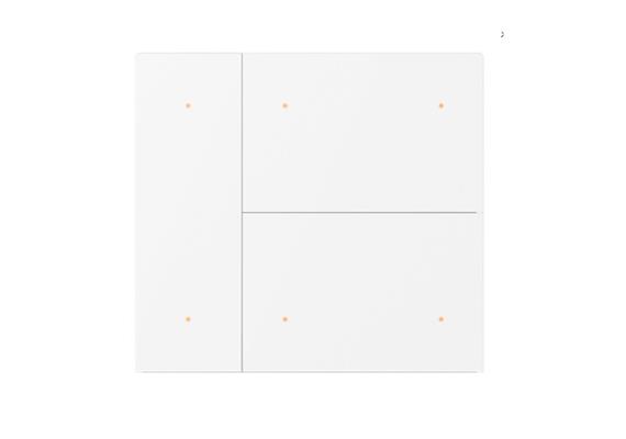 Taster Set 6-fach Waltz, Metall, Punkt, Weiss