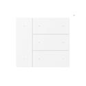 Taster Set 8-fach Waltz, Metall, Punkt, Weiss