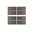 Taster Set 8-fach zu OL-U, Metall Bronze
