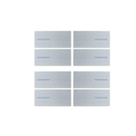 Taster Set 8-fach zu OL-U, Metall Silber