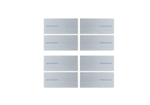 Taster Set 8-fach zu OL-U, Metall Silber