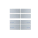 Taster Set 8-fach zu OL-U, Metall Silber